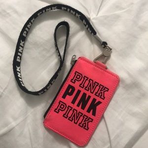 pink lanyard